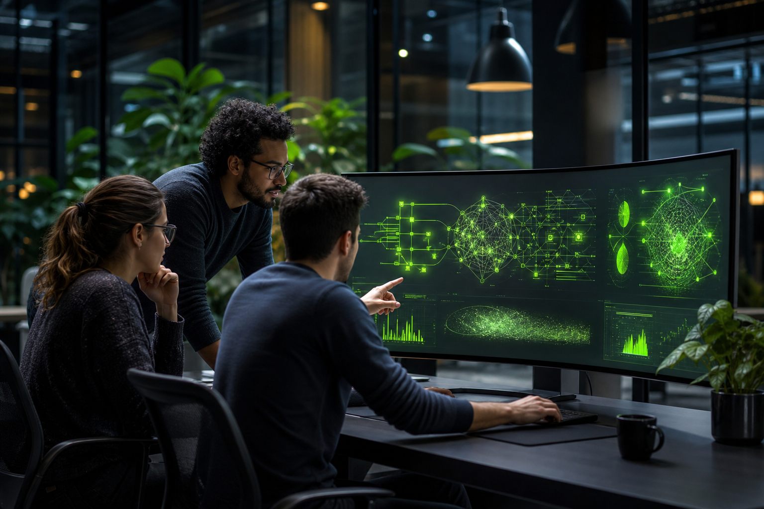 Qubosoft engineers building AI-powered software